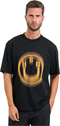 HUGO BOSS Hombre, Camisetas, Negro, Talla: S