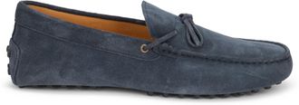 Tod's Mens Suede Loafers Navy Leather
