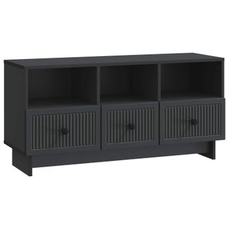 vidaXL Mueble De Tv Negro 102 X 34,5 X 50 Cm Madera De Ingenier&iacute;a Vidaxl