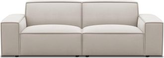 Castlery Customized Ivory Performance Sofa | Jonathan by Castlery, White, High-Cushion, Low-to-the-Ground Design, Living Room Furniture