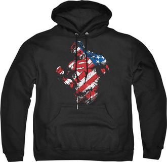 Gildan Superman The American Way Adult Pull Over Hoodie / Hooded Sweatshirt