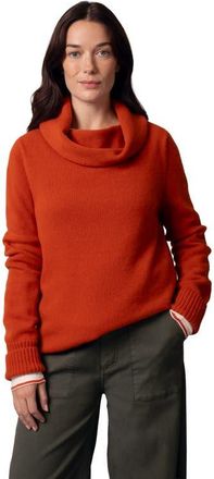 Celtic & Co. British Supersoft Slouchy Cowl Sweater in Burnt Orange at Nordstrom, Size X-Small