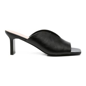 Sergio Moretti Dress Open-Toe Slippers - female - Sergio Moretti - Heeled Mules - Black - 6 UK - Shoes