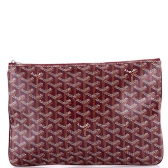 Goyard Senat Zip Pouch Coated Canvas MM