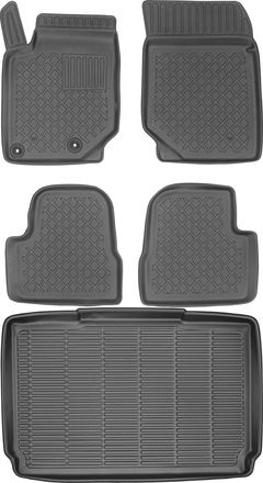 OEM Juego De Alfombrillas Para Peugeot Gt / 208 Hatchback De 2019: Alfombrilla Para Coche + Alfombrilla Para Maletero