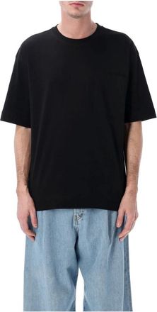 Dries Van Noten T-shirt met Ronde Hals - Heren - T-shirts - Zwart - M - Katoen - Tops