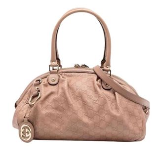 Gucci Pre-owned Handbags, female, Pink, Size: ONE SIZE Pre-owned Sukey Satchel