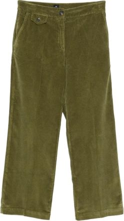 Paul Smith Ribfluwelen broek met zak - Groen