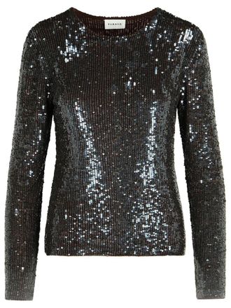 P.A.R.O.S.H. P. A.R. O.S. H. Brown Polyamide Blend Sweater