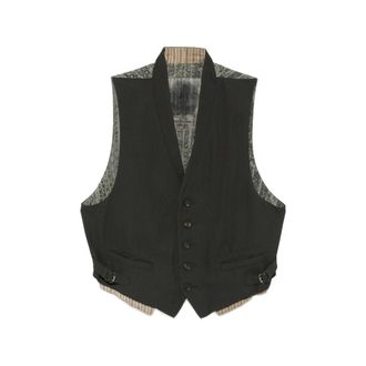 Ziggy Chen Patterned-back Waistcoat