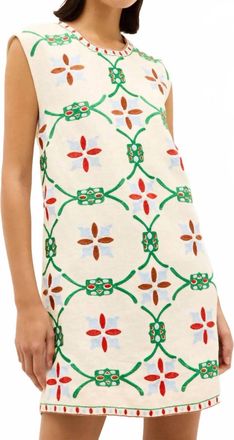 Marie Oliver Yvette Dress In Trellis