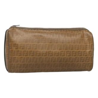 Fendi Pre-owned Leather clutches - Dames - Pre-owned - Beige - Maat: ONE Size Leer