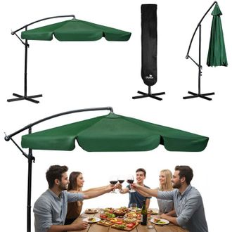 OEM Sombrilla De Jard&iacute;n Plegable, 6 Segmentos, 350 Cm, Con Funda Plonos Pl-880