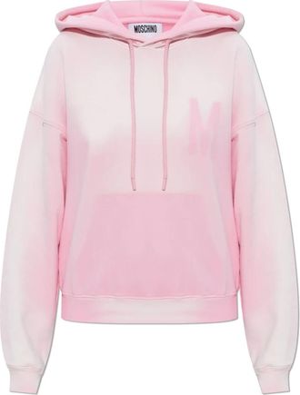 Moschino Hoodie - Dames - Hoodies - Roze - S - Katoen - Hoodies & sweatvesten