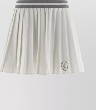 Brunello Cucinelli skirt with contrast trim and pleats