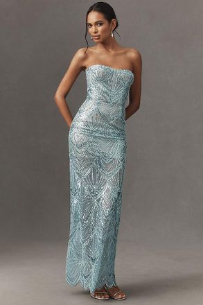 Bronx and Banco Giselle Strapless Maxi Dress