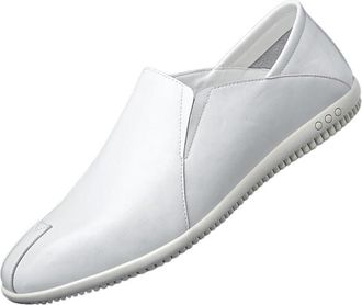 Generic Mens Soft Leather Slip On Loafers Casual Lightweight Soft Sole Comfortable Flexible Shoes Easy Wear Design for Daily Use(White,7.5)