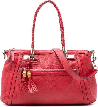 Gucci Pre-owned Shoulder Bags, female, Red, Size: ONE SIZE Pre-owned Leather Tote Bag
