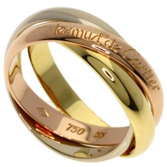 Cartier Trinity Yellow Gold (18K) Pink Gold (18K) White Gold (18K) Band Ring (Pre-Owned)
