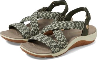 Skechers Womens Martha Stewart Reggae Cup-Coastal Trail Flat Sandal, Olive, 4.5 UK