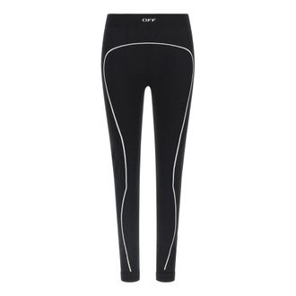 Off-white Off Stamp Seamless Leggings - Dames - Leggings - Zwart - M/L - Broeken