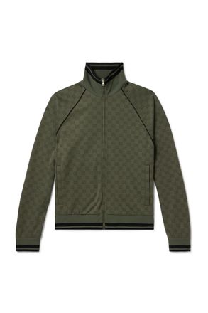 GUCCI オリーブグリーン ジップアップカーディガン XLサイズ GUCCI オリーブグリーン ジップアップカーディガン XLサイズ