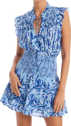 Allison New York Tracy Mini Skirt In Blue Floral