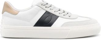 Tod's Tods, Sneakers, male, White, Size: 11 US White Sneakers Panelled Design Round Toe