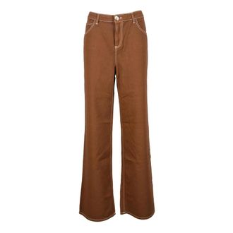 L'autre Chose Jeans - Dames - Loose Fit Jeans - Bruin - M - Katoen - Jeans