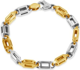 Pompeii3 Mens Link 14k Gold (50gram) or Platinum (81gram) 7.5mm Bracelet 8.5