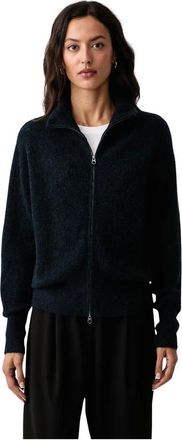 Mos Mosh C&aacute;rdigan de punto con cremallera MMThora - Sweatshirts & Hoodies - Mujer - Azul - S