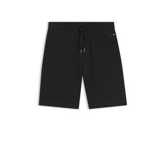 BOSS Cotton-blend shorts with waffle texture