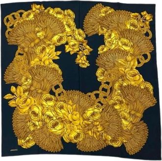 Chanel Pre-owned Zijden Sjaal - Dames - Vintage Accessoires - Zwart - ONE Size - Vintage