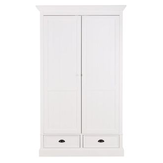 Maisons du monde Armario con 2 cajones blanco 114 cm
