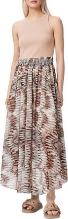 AllSaints Zenia Maxi Dress in Carmel Off White at Nordstrom, Size X-Small