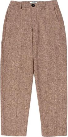 Edmmond Studios Edmmond Studios - Pantalon - Heren - Broeken - Bruin - Maat: M Leer