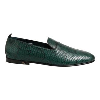 Dolce & Gabbana Instappers Loafers - Heren - Schoenen - Groen - Maat: 43 EU Leer