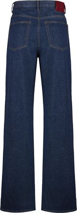 Gucci Mens Wide-Leg Jeans Denim Cotton Regular & Straight-Leg