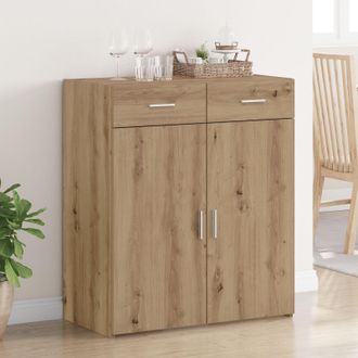 Berkfield Home Storage Cabinet Artisan Oak 80x42.5x93.5 cm Engineered Wood in Brown