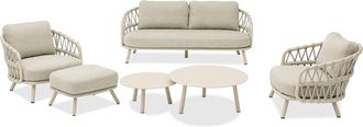 OEM Conjunto De Muebles De Jard&iacute;n Coffee Harbor Zumm, Aluminio Beige Claro, Homms