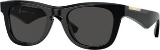 Burberry Vierkante Zonnebril - Heren - Zonnebrillen - Zwart - 50 MM - Accessoires