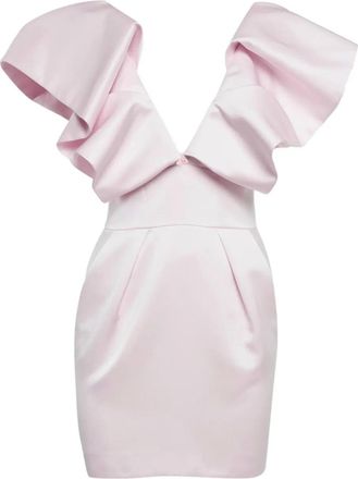 Alexandre Vauthier Abito corto con ruches - Rosa