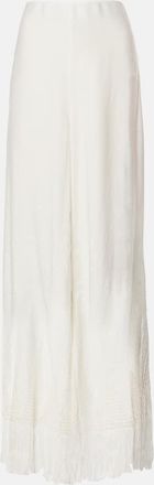 Stella McCartney Fringed wide-leg pants