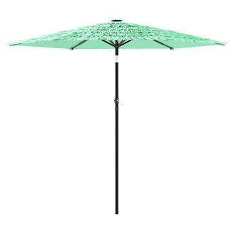Berkfield Home Garden Parasol with Steel Pole Green 268x268x226 cm | Size: 268 x 268 x 226 cm