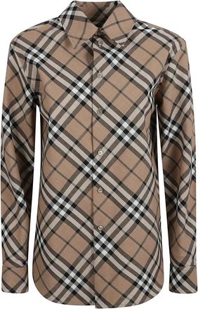 Burberry Check Shirt - Dames - Overhemden - Veelkleurig - 2XS - Overhemden