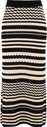 Akep Two-Tone Rok - Dames - Maxi Rokken - Veelkleurig - S - Polyester - Rokken
