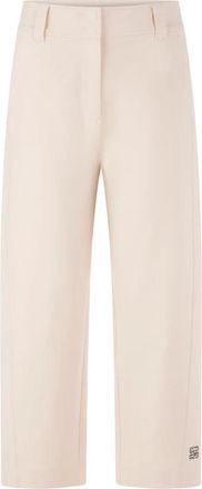 Marc Cain Weite Culotte Wokha - Dames - Straight fit broeken - Beige - S - Leer - Broeken