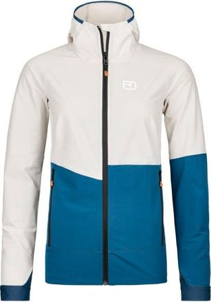 Ortovox Punta Berrino Hooded Jacket Softshelljacke für Damen | weiß/blau