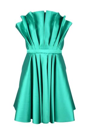 Simona Corsellini Polyester Bustier Dress - Green