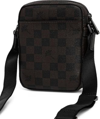 Joop Borsa messenger a quadri - Nero